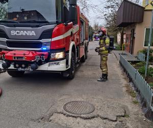 Pożar w wieżowcu na terenie Torunia. 7 zastępów straży w akcji