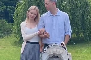 Na dobre i na złe po wakacjach 2023. Paulina Gałązka (Dominika) i Filip Bobek (Marcin) na planie