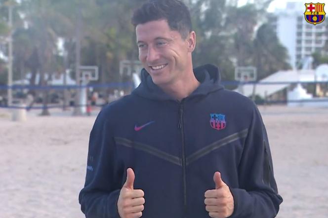 Robert Lewandowski zaskoczył kolegów z FC Barcelona. Nagranie upublicznili w sieci, znowu to zrobił