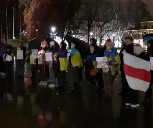 „Rosja to państwo terrorystyczne”. Manifestacja Ukraińców w Lublinie