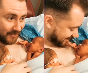 Podczas kangurowania wcześniak zrobił coś wyjątkowego. „Kiedy dusza rozpozna duszę” 