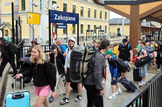 Tłumy w Zakopanem na początku wakacji