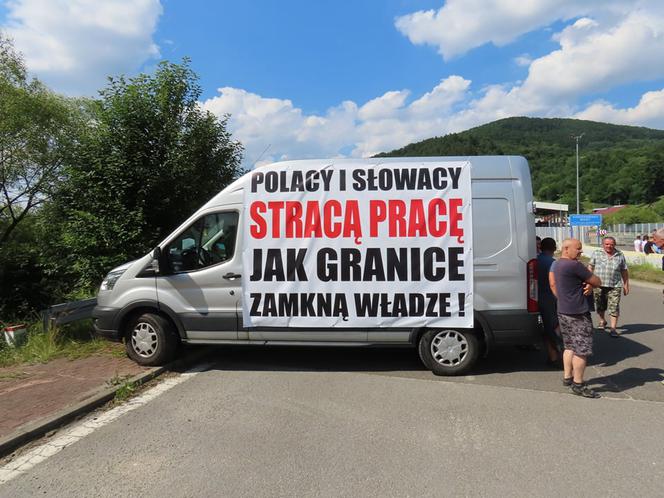 Protest mieszkańców Leluchowa