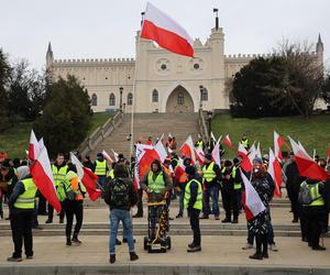 Protest rolników 20 marca w Lublinie. Przeszli ulicami miasta pod LUW