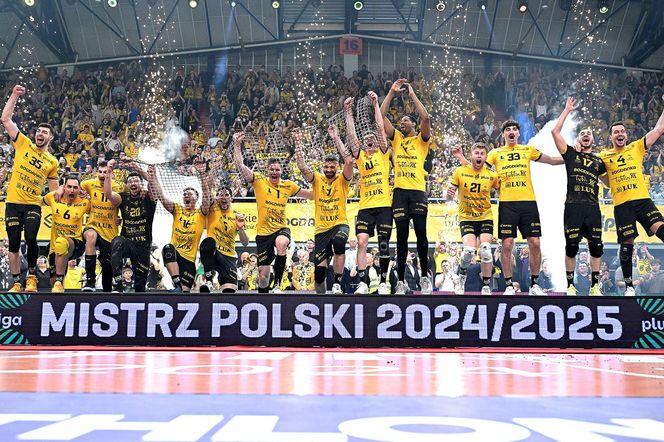 Siatkówka, siatkarze, podium, Bogdanka Lublin