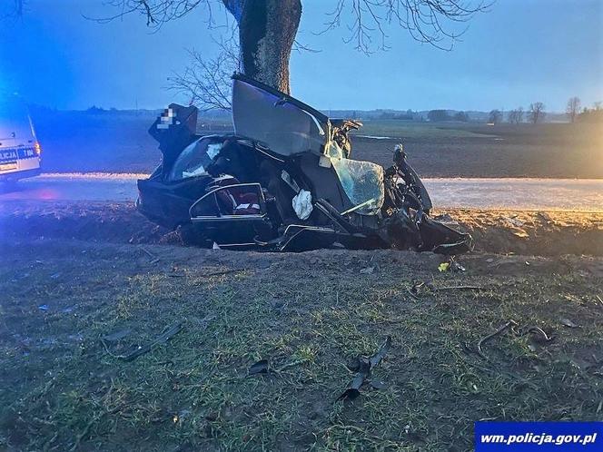 Ostróda: Śmiertelny wypadek kierowcy BMW pod Kamionką