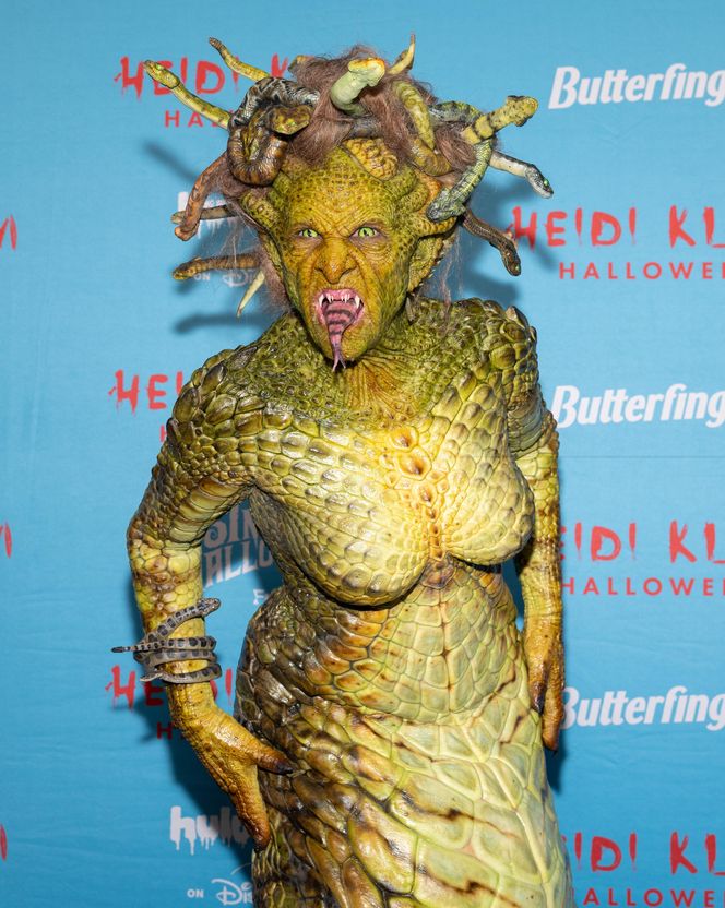 Heidi Klum jako Meduza na Halloween 2025