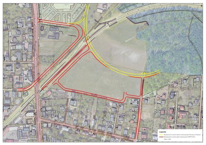 Mapa rozwiązań transportowych dla Ochojca przedstawiona w styczniu 2024 roku 