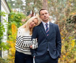 Barwy szczęścia odc. 3147. Karolina (Marta Dąbrowska), Bruno Stański (Lesław Żurek)