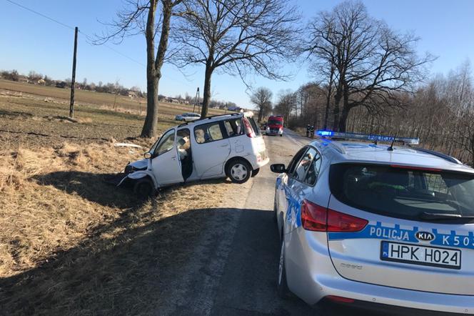 Lubaczów - Piastowo: Dwa wypadki w jednym miejscu. Pasażer wypadł z samochodu [ZDJĘCIA]