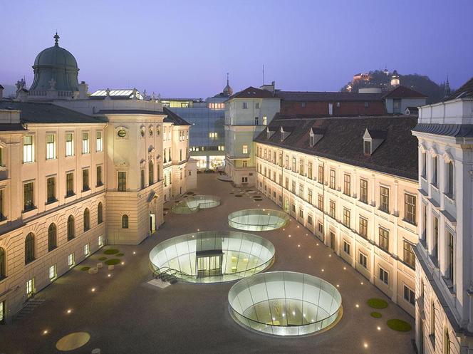 Joanneum, Graz - rozbudowa muzeum. Fot. ©Ronald Halbe, materiały prasowe Mies van der Rohe Awards 2013