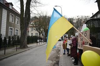 Manifestacja pod konsulatem Rosji w Gdańsku