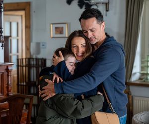 Barwy szczęścia odc. 3185. Kasia (Katarzyna Glinka), Mariusz (Rafał Cieszyński), Ksawery (Bartosz Gruchot)