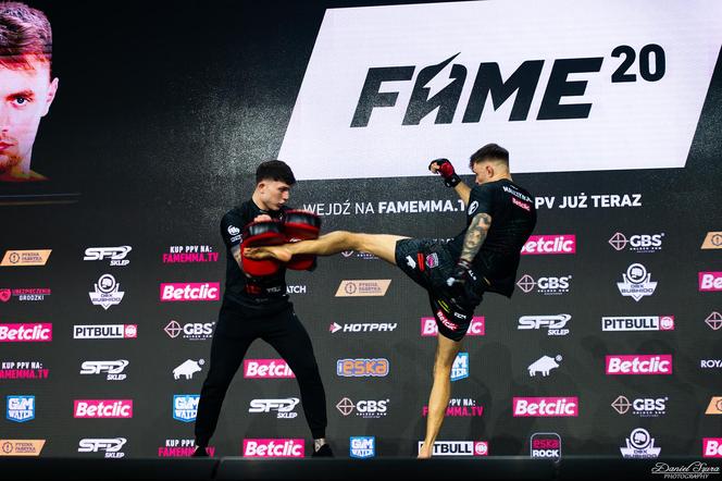 FAME MMA 20 ważenie i media trening