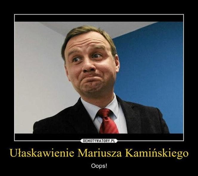 Andrzej Duda ułaskawia Wąsika i Kamińskiego MEMY