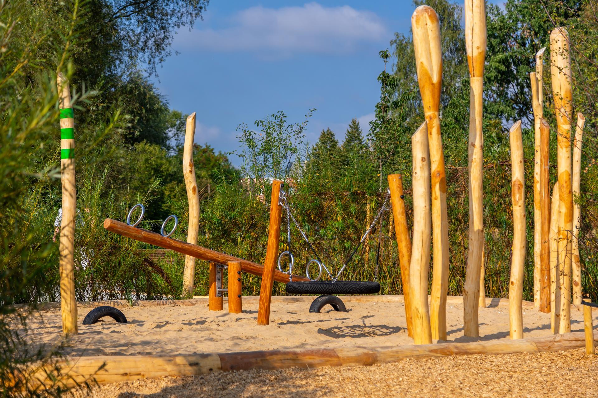 Wodny plac zabaw. Park Jaworek w Tychach