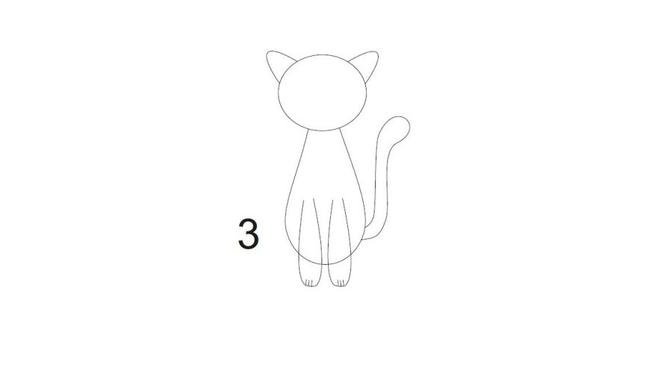 jak narysować kota - krok 3