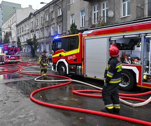 Pożar kamienicy przy ul. Miedzianej w Warszawie 29.10.2024