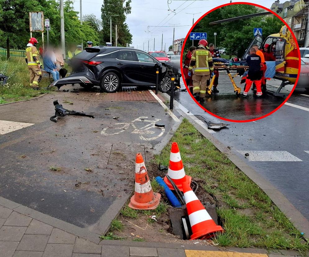 Fatalny wypadek na ulicach Gdyni! Kierowca wjechał chodnik i potrącił trzy osoby [ZDJĘCIA].