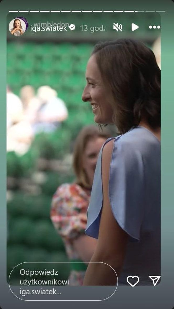 Wimbledon zdobyty, Rolex odkryty. Iga Świątek zachwyciła też błękitną kreacją!