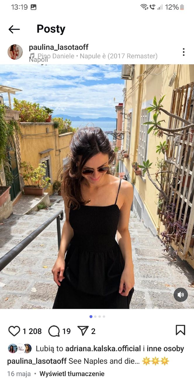 Paulina Lasota (Kasia z M jak miłość) we Włoszech 