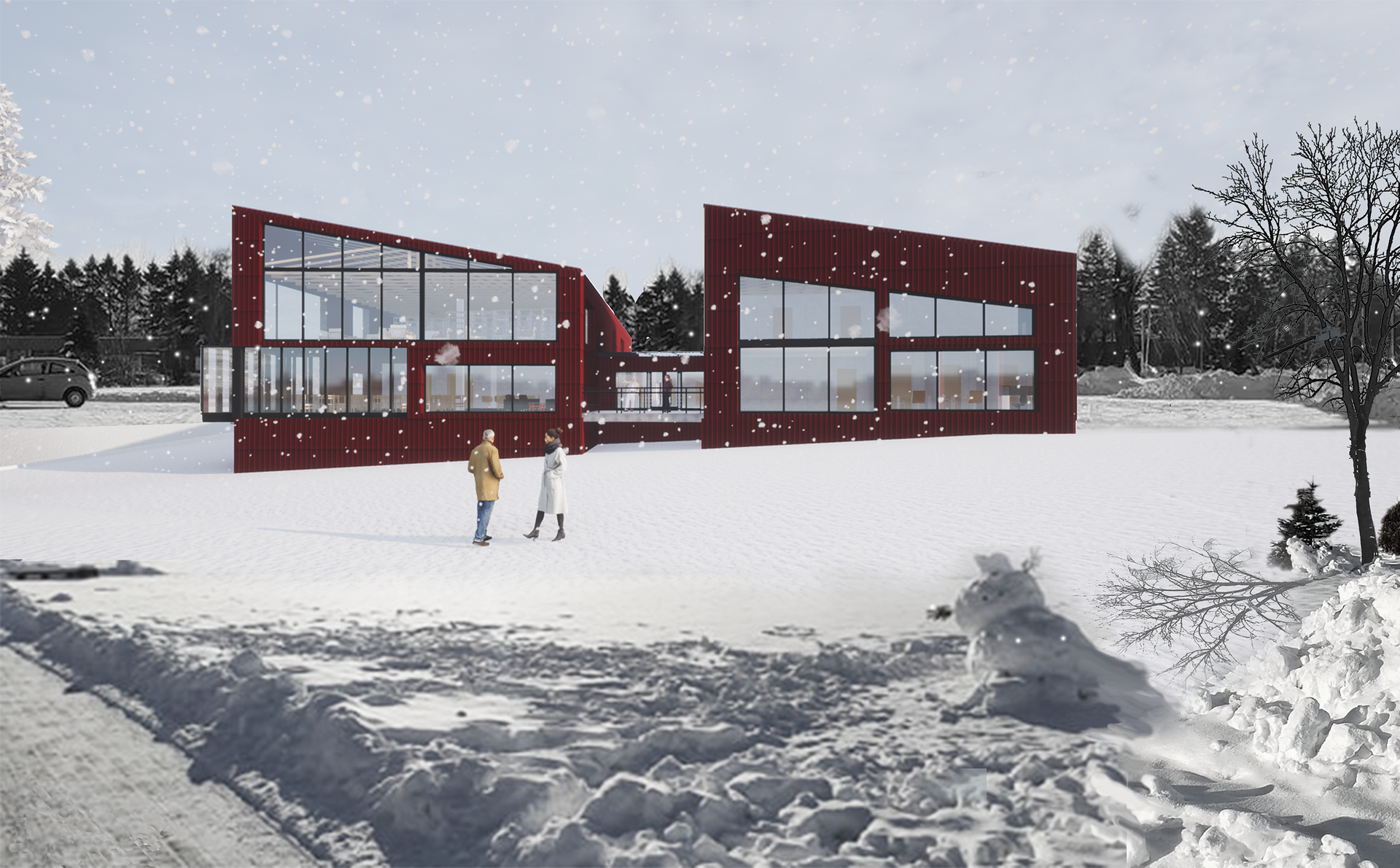 Projekt nowoczesnego ośrodka kultury dla seniorów w Rzeszowie