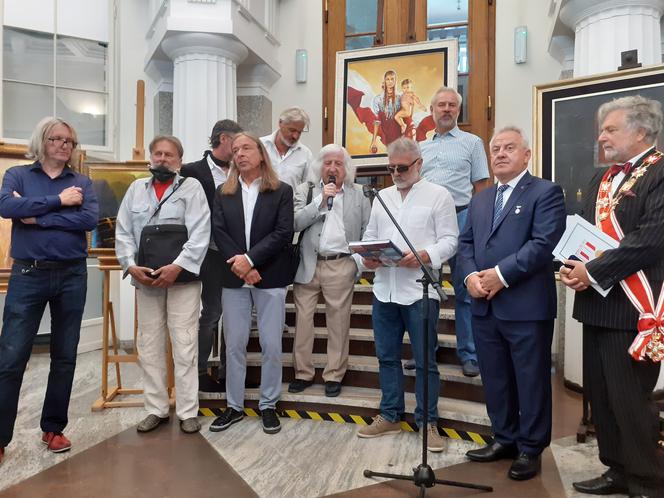 Odsłonięcie tablicy upamiętniającej 100-lecie Cudu nad Wisłą