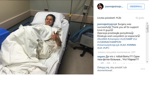 Joanna Jędrzejczyk po operacji. Pokazała ZDJĘCIE ze szpitala
