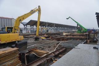 Prace przy dworcu PKP w Białymstoku. Tak wygląda teren pod koniec roku