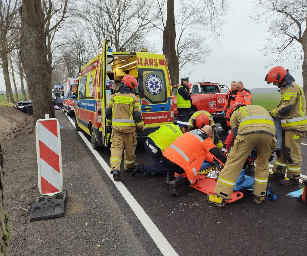 Poważny wypadek na trasie Radoszyn - Chociule pod Świebodzinem