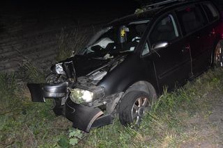 Pijany kierowca rozbił auto pod Gryżyną. Miał prawie 3 promile alkoholu