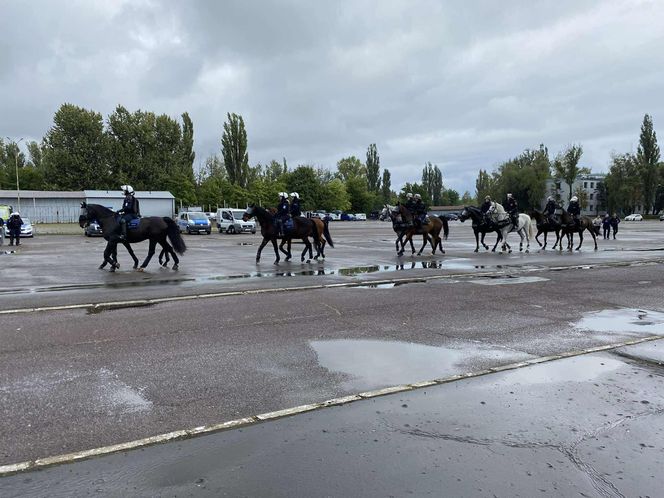 Ćwiczenia policjantów i strażników miejskich