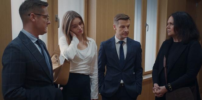 M jak miłość odc. 1722. Marysia (Małgorzata Pieńkowska), Franka (Dominika Kachlik), Piotrek (Marcin Mroczek), Paweł (Rafał Mroczek)