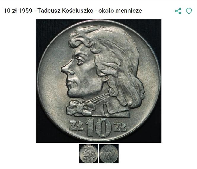 10 zł 1959 Tadeusz Kościuszko