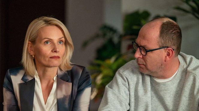 Barwy szczęścia odc. 3187. Olga (Dorota Łukasiewicz-Kwietniewska), Marek (Marcin Perchuć)