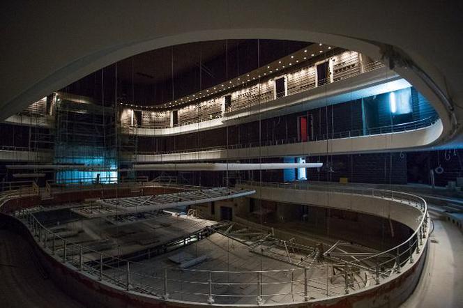 Zdjęcia z budowy sali głównej Narodowego Forum Muzyki we Wrocławiu