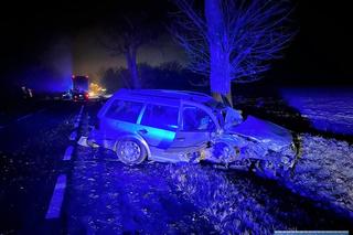 Zderzył się czołowo z osobówką na prostej drodze. Auto do kasacji [ZDJĘCIA]