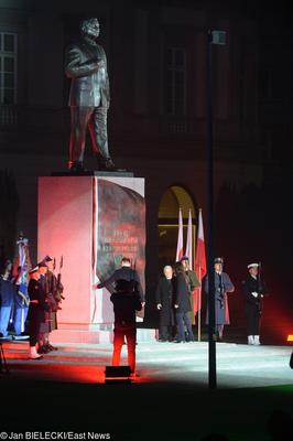 Odsłonięcie pomnika Lecha Kaczyńskiego w Warszawie