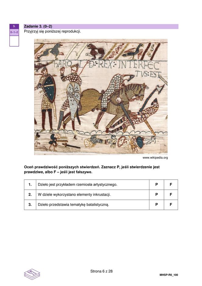 Matura 2025 historia sztuki - arkusz CKE 14.05.2025 - Formuła 2023