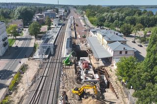 Modernizacja stacji kolejowej na Mazurach nabiera tempa. Na jakim etapie są prace?