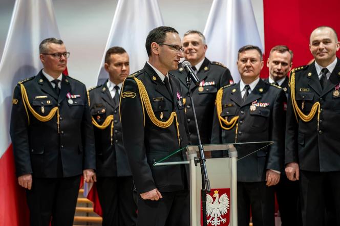 Komendant wojewódzki Państwowej Straży Pożarnej w Katowicach nadbrygadier Jacek Kleszczewski na emeryturze