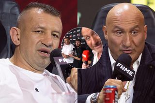 Sceny za kulisami konferencji przed Fame 27. Marcin Najman nagle chwycił za statyw z kamerą i powiedział to do Tomasza Adamka