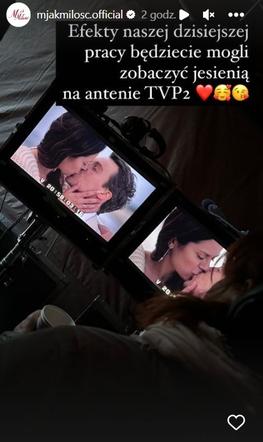 M jak miłość na planie. Kasia (Paulina Lasota), Jakub (Krzysztof Kwiatkowski)