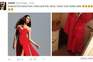 Nie zamawiaj sukienek z Chin