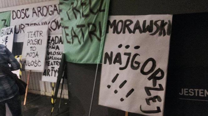 Protest w Teatrze Polskim
