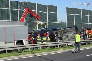 Wypadek lawety na DK1 w Tychach