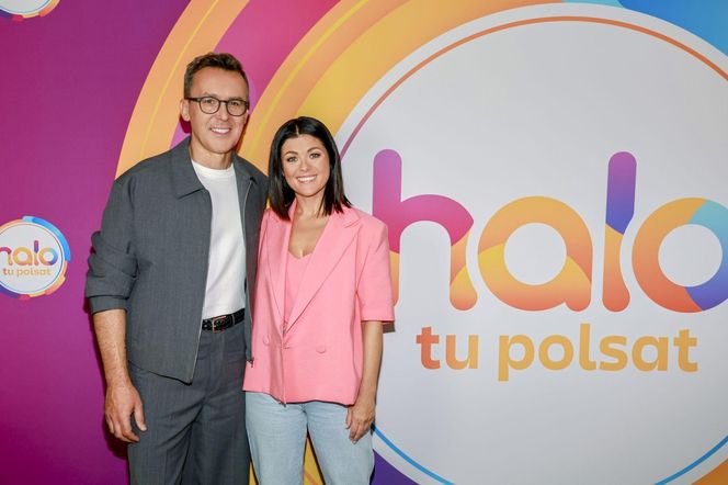 Katarzyna Cichopek i Maciej Kurzajewski w "Halo, tu Polsat"