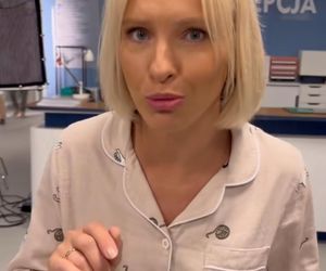 M jak miłość. Dorota (Iwona Rejzner) na planie