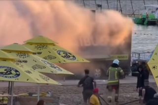 Pożar food tracka na Rap Stacja Festiwal 2025