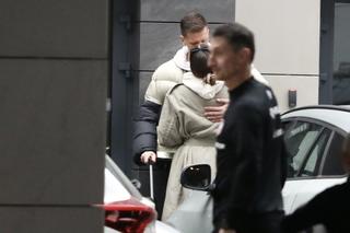 Wojciech Szczęsny żegna się z żoną Mariną